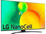 TV LED 55 - LG 55NANO766QA, UHD 4K, Procesador Inteligente α5 Gen5 AI Processor 4K, Smart TV, DVB-T2 (H.265), Azul Oscuro Ceniza