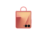 Funda -  Samsung, Para Samsung Galaxy Z Flip7, De Silicona con anillo, Rojo