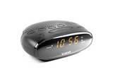 Radio despertador - Vieta VH-AL100BK, 4W, Altavoz Incorporado, Pantalla LED, Funciona a Pilas, Negro