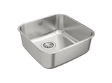 Fregadero - Teka BE 40.40 1C, Bajo encimera, Mueble de 50 cm, Acero inoxidable