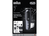 Afeitadora multifunción - Braun Recortadora todo en 1 Series 7 AIO7540, Kit De Styling 11 en 1, Lámina ProBlade, AutoSense, Wet& Dry, Azul