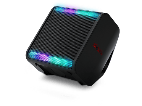 Altavoz inalámbrico - LG STAGE 301, 120W, karaoke, luces y pantalla LED, efectos de DJ, Bluetooth, hasta 12h batería,Negro