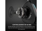 Auriculares gaming - Corsair Void V2, Circumaurales, Bluetooth, 70h Autonomía, Negro