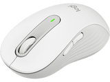 Ratón inalámbrico - Logitech Signature M650, Para manos grandes, Bluetooth-USB, Clics silenciosos, Windows, macOS, Personalizable, Blanco