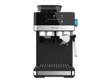 Cafetera express - Cecotec Power Espresso 20 Grind, 20 bar, 1350W, 1.7 l, 2 tazas, Molienda ajustable, Thermoblock, Pantalla táctil, Negro