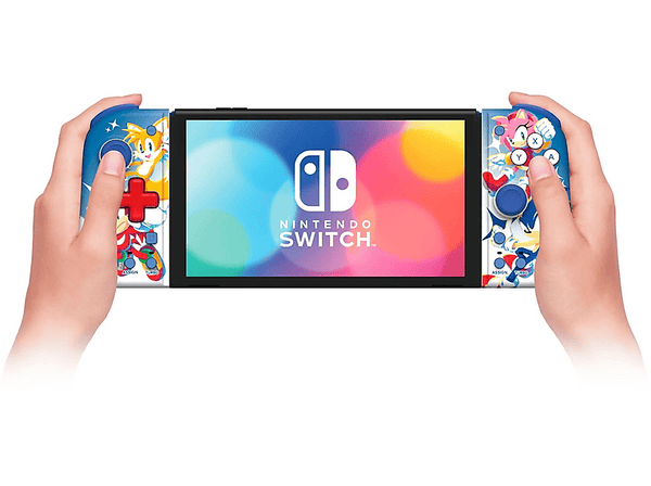 Mando Nintendo Switch - Hori Split Pad Compact, Nintendo Switch, Para modo portátil, Joy Con, Licencia oficial, Multicolor