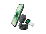 Cargador móvil inalámbrico - Belkin WIZ043kqCH, Compatible con Qi2 o MagSafe, 25 W, En vertical o apaisado, 2 en 1, Negro