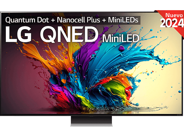 TV QNED 65" - LG 65QNED91T6A, UHD 4K, Procesador Inteligente 4K α8, Smart TV, DVB-T2 (H.265), Negro Dark Meteor Titan