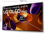 TV OLED 83 - LG OLED83G45LW, UHD 4K, Procesador Inteligente 4K α11, Smart TV, DVB-T2 (H.265), Negro