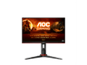 Monitor gaming - AOC Q24G2A/BK, 23.8 ", QHD, 1 ms, 165 Hz, x1 HDMI, x1 HDCP, x1 DisplayPort, x1 salida auriculares, Negro