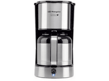 Cafetera de goteo - Orbegozo CG 5020, 800 W, Jarra termo de 1.2 l, 12 Tazas, Apagado automático, Protección antigoteo, Inox