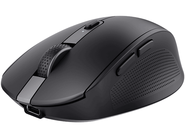 Ratón inalámbrico - Trust Ozaa Compact, Silencioso, 3200 ppp, Bluetooth, Negro
