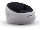 Puff gaming - Woxter Stinger, Tela hidrófuga, Doble costura seguridad, Cremallera seguridad, Múltiples compartimentos, Gray & Black