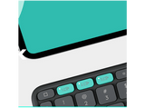 Funda con teclado - Logitech Flip Folio, iPad Pro-Air 13, Teclado extraíble, Multidispositivo, Soporte ajustable, Bluetooth, Accesos directos, Negro