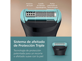 Afeitadora corporal - Philips BG5475/15, 3 Peines-guía bidireccionales (2, 3 o 5 mm), Cepillo de limpieza y Accesorio plegable trasero, 100min, Negro