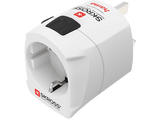 Adaptador enchufe - Hama World Travel Pro Light, 3 clavijas, Universal, 250 V, Blanco