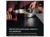 Placa inducción - AEG TI63IQ30FZ, 3 zonas,  Zona grande 28 cm, Cocción asistida, 60 cm, Negro mate