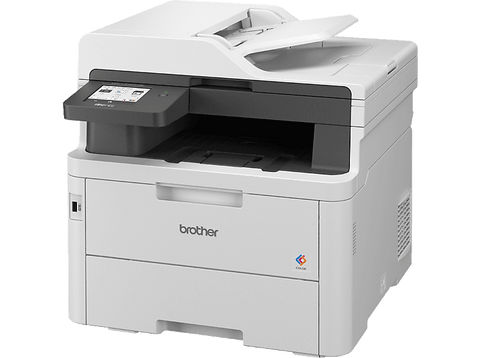 Impresora multifunción - Brother MFCL3760CDW, Láser, 26 ppm en color y monocolor, WiFi, Doble cara, Gris