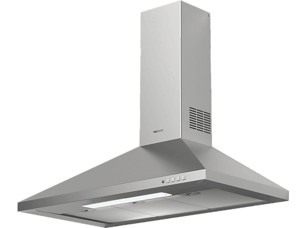 Campana decorativa - Mepamsa Gavia, 3 Velocidades, 650 m3/h, Iluminación LED, 90 cm, Inox