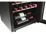Vinoteca - Haier HWS34GGH1, 47.5 cm, 90 l, 34 botellas,  5-20 Cº,  hOn App, Negro