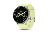 Reloj deportivo - Garmin Venu 4, Amarillo, 45mm, Pantalla 1.4, Autonomía 12 Días, Alineación del Sueño, Correa de Silicona
