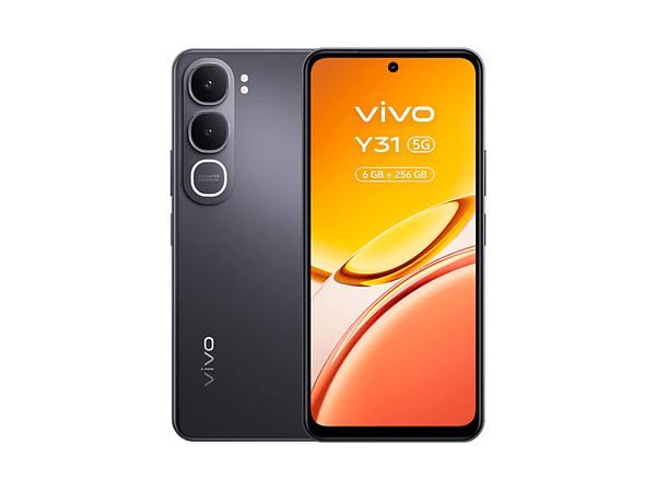 Móvil - vivo Y31, Glowing Black, 256GB, 6GB RAM, 6.72" LCD, Qualcomm Snapdragon®  4 Gen 2, 6500 mAh