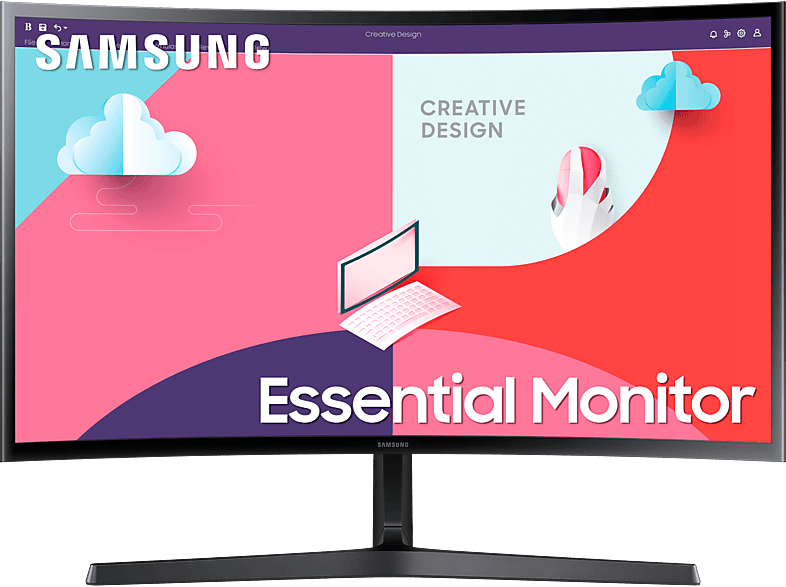 Samsung Essential S36C LS27C366EAUXEN 27 Full-HD 4 ms 60 Hz Pantalla curva AMD FreeSync Negro