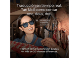 Gafas IA - Meta Adventurer, Lentes transparentes, Cámara 12 MP, Traducción en tiempo real, Resolución 3K HD, +8h Batería, Classic Tortoise