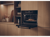 Horno - Haier Series 4 HWO45CO4P7B, Multifunción, Pirolítico y por agua,  50 l, Display Touch, 60 cm, Negro