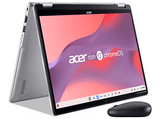 Portátil - Acer Chromebook Spin 314 CP314-2HN-C7T7, 14 WUXGA, Intel® N100, 8GB RAM, 128 GB eMMC, UHD Graphics, Google ChromeOS, Plata, Ratón incluido