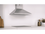 Campana decorativa - Balay 3BC676MX, Decorativa, Iluminación LED, 600 m3/h, Filtro aluminio, Inox