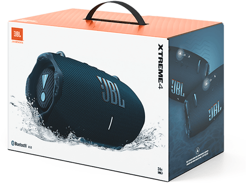 Altavoz inalámbrico - JBL Xtreme 4, 30 W, Bluetooth, Autonomía 24 h, Correa para el hombro, Azul