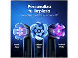 Cepillo eléctrico -  Oral-B iO 6s, Pack doble,  5 modos, Seguimiento con app, Pantalla interactiva, Sensor de presión, Estuche de viaje, Negro y rosa