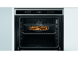 Horno a vapor - Whirlpool W6 OS4 4S1 P, Multifunción, Pirolítico, 73 l, 59.5 cm, tecnología 6th SENSE, Acero inoxidable y negro