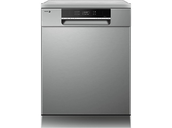 Lavavajillas - Fagor 4LVF-623X, 12 Servicios, 6 Programas, 59.8 cm Ancho, Bloqueo Infantil, Autolimpiado, Media Carga, Inox