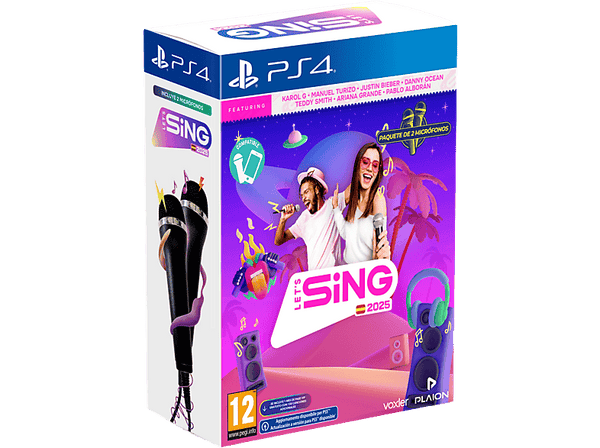 PS4 Let's Sing 2025 + 2 micrófonos 125501