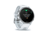 Reloj deportivo - Garmin Forerunner 170, Blanco, 20 mm, Pantalla Táctil AMOLED de 1.2, Hasta 10 días de Autonomía, 5 ATM