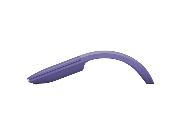Ratón inalámbrico - Microsoft Surface Arc, Bluetooth, 2 Botones, Rango de frecuencias de 2,4 GHz, 6 Meses Autonomía, Violeta