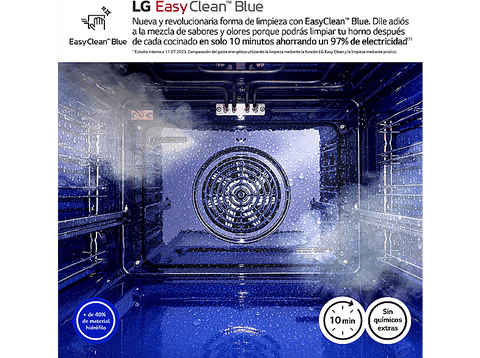 Horno a vapor - LG WSED7613S, Multifunción, Pirolítico, 76 L, 59.2 cm, EasyClean™, ThinQ™, Acero inoxidable