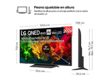 TV QNED Mini LED 55 - LG 55QNED81B6A, UHD 4K, Procesador Inteligente α7 AI Processor 4K Gen9, Smart TV, DVB-T2 (H.265), Negro