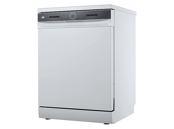 Lavavajillas - ok. ODW 6061-1 E FS W, 13 Servicios, 6 Programas, 59 cm Ancho, Control Electrónico, Blanco