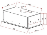 Campana grupo filtrante - Teka GFG 2,3 Velocidades, 329 m³/h, 55 cm, Inox