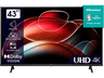 TV DLED 43" - Hisense 43A6K, UHD 4K, Quad Core/MT9602, Smart TV, Dolby Vision, Control por Voz, Negro
