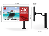 Monitor - LG 32UN880P-B, 31.5, UHD 4K, 5 ms, 60 Hz, HDMI x2, Negro
