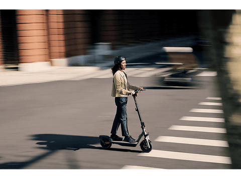 Patinete eléctrico - Segway Ninebot F3, Potencia máx. 1000W, Potencia Nominal 450W, Carga máx. 120 kg, 477 mAh, 25 km/h, Gris y Negro