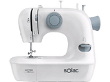 Máquina de coser - Solac Cotton 12.2 SW8221, Automática, 7.2W, 2 velocidades, Prensatelas, Blanco