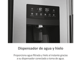 Frigorífico americano- Haier SBS 90 Series 5 HSR5918DIMP, No Frost, 177.5 cm, 511 l, Motor Inverter, Dispensador agua y hielo, Inox