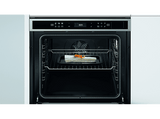 Horno a vapor - Whirlpool W6 OS4 4S1 P, Multifunción, Pirolítico, 73 l, 59.5 cm, tecnología 6th SENSE, Acero inoxidable y negro