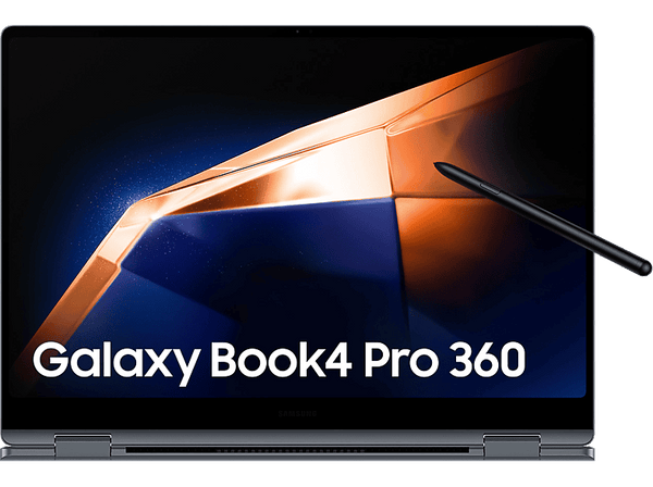 Convertible 2 en 1 - Samsung Galaxy Book4 Pro 360, 16" WQXGA+, Intel® Evo™ Edition Core™ Ultra 5-125H, 16GB RAM, 512GB, W11H, IA, S Pen