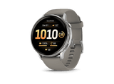 Reloj deportivo - Garmin Venu 4, Gris, 45mm, Pantalla 1.4, Autonomía 12 Días, Alineación del Sueño, Correa de Silicona